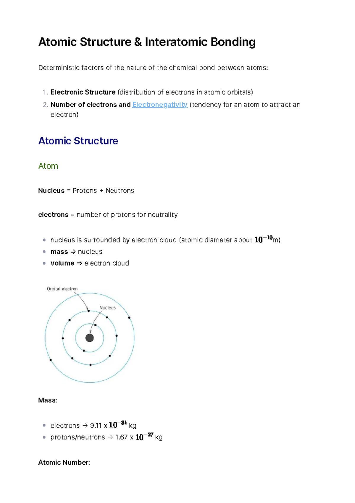 Atomic Structure & Interatomic Bonding - Atomic Structure & Interatomic ...