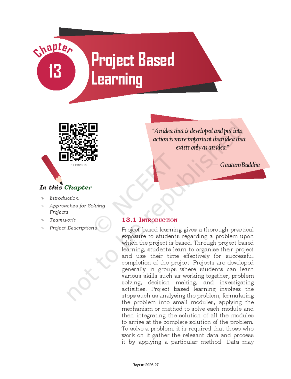 CS Class XII: Chapter 13 - Project Based Learning Approaches and ...