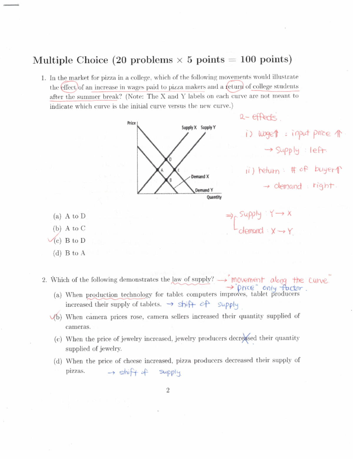 2022F Midterm 01 Practice Solution - Multiple Choice (20 problems x 5 ...