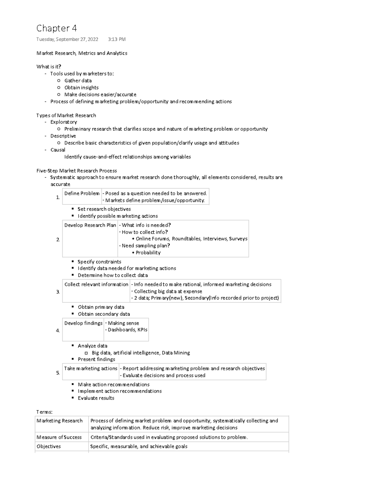 Essentials of Marketing Chapter 4 Lecture Notes - Market Research ...