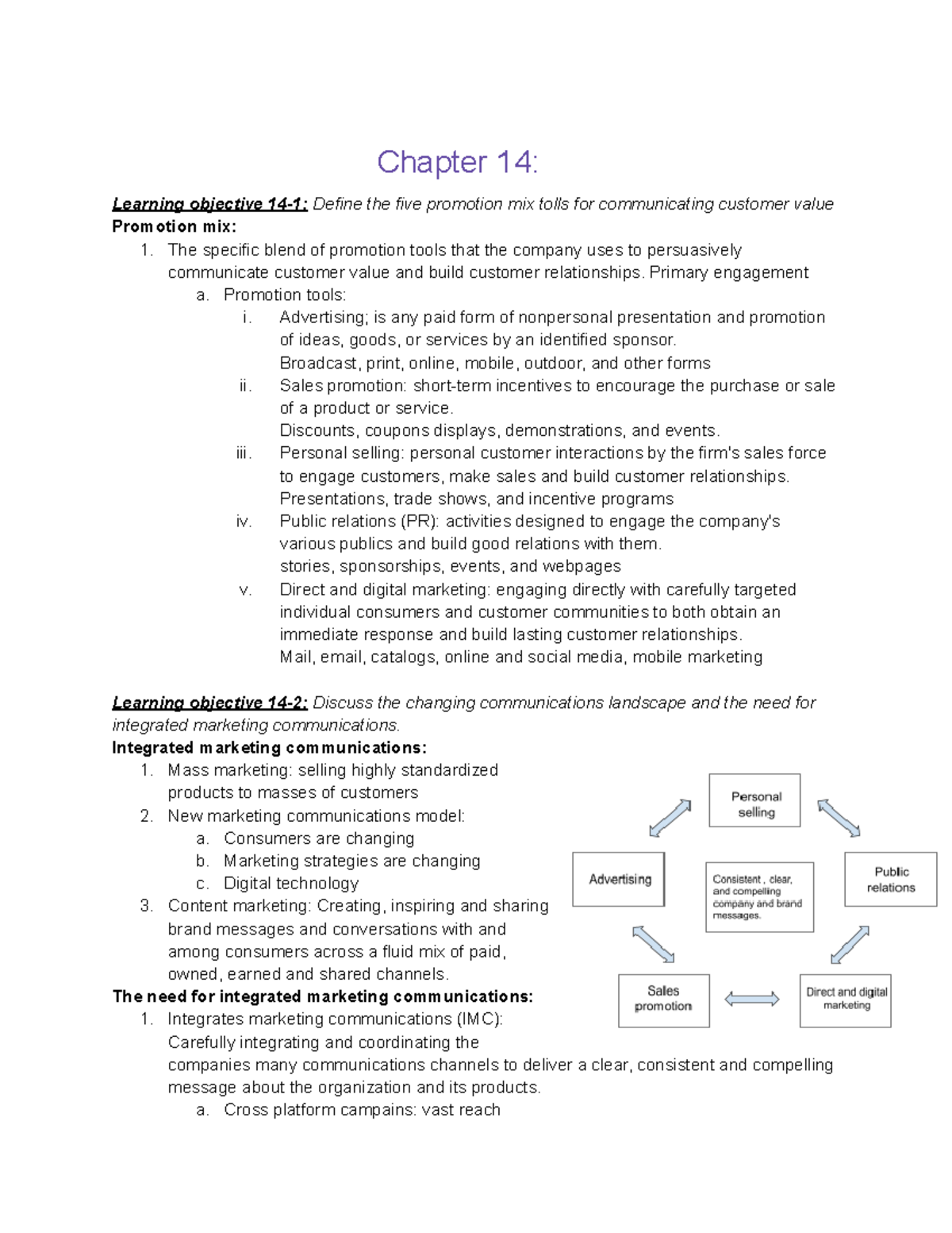 Marketing Chapter 14, 15 & 16: Promotion Strategies & Campaigns ...