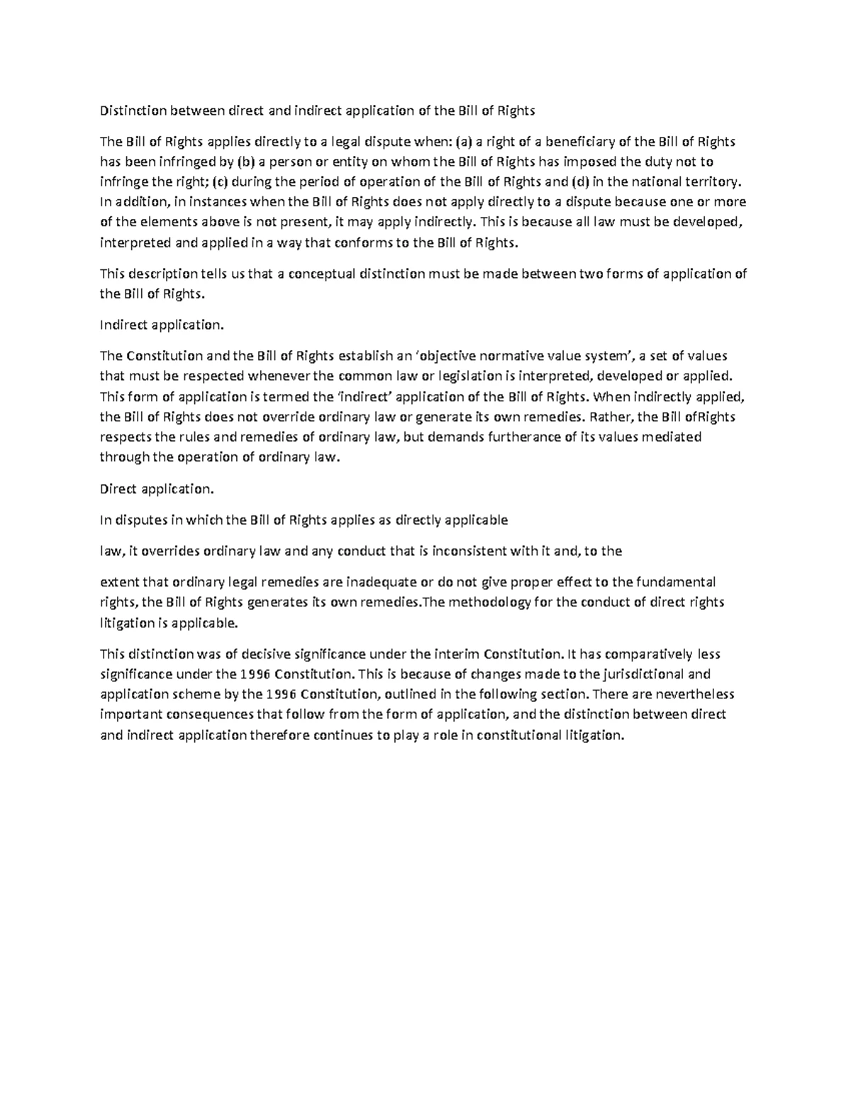 Final Exam CSL2601 Constitutional Law October 2023 Guide - Studocu
