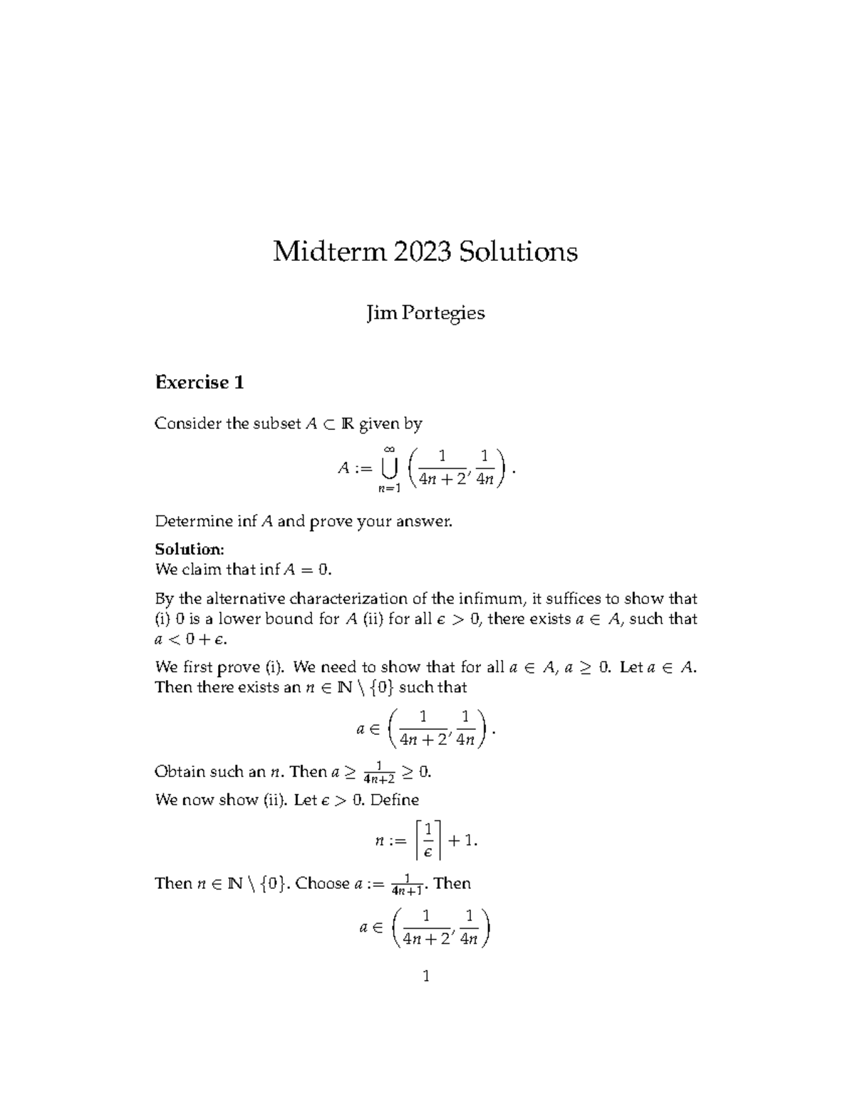 Midterm 2023 Solutions for Mathematics: Detailed Problem Analysis ...