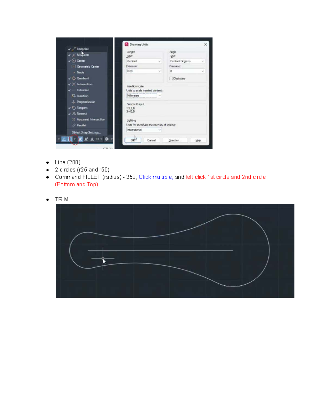 CAD-10 - Autocad Lecture Notes on Circle and Polygon Commands - Studocu