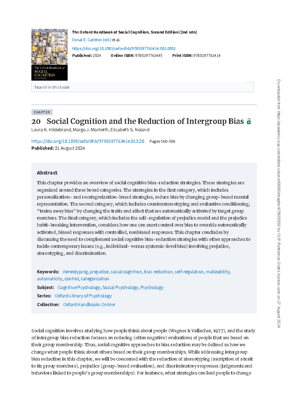 Imagining Intergroup Contact: Reducing Implicit Prejudice Insights ...