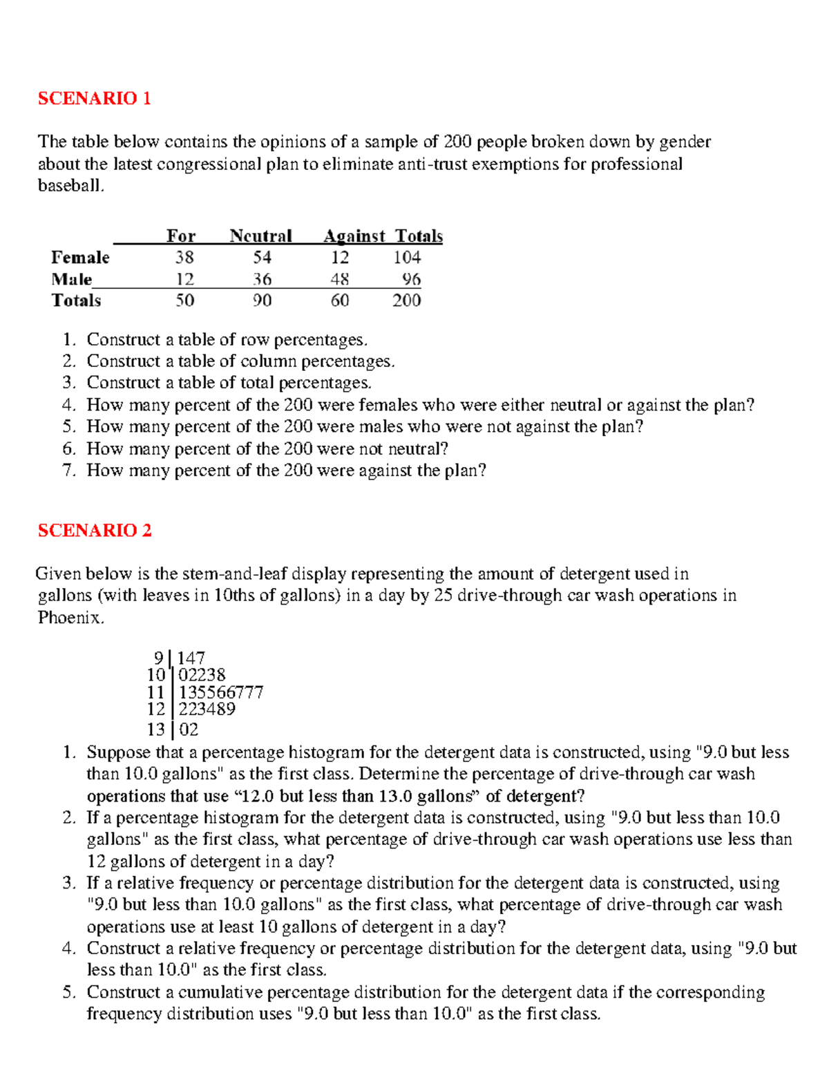 Assignment MAS202 - Statistical Analysis Scenarios and Solutions - Studocu