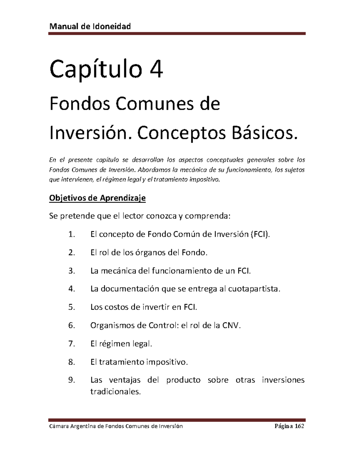 PDF Cafci-1-99 - ddjjj - Manual de Idoneidad Capítulo 4 Fondos Comunes ...