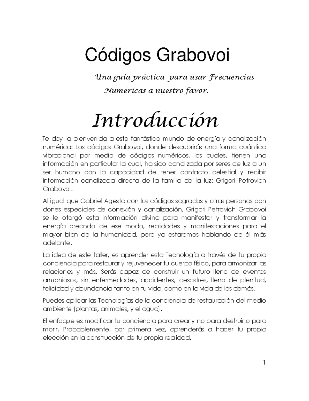 Guía Práctica de Números Grabovoi: Frecuencias para la Sanación - Document Preview