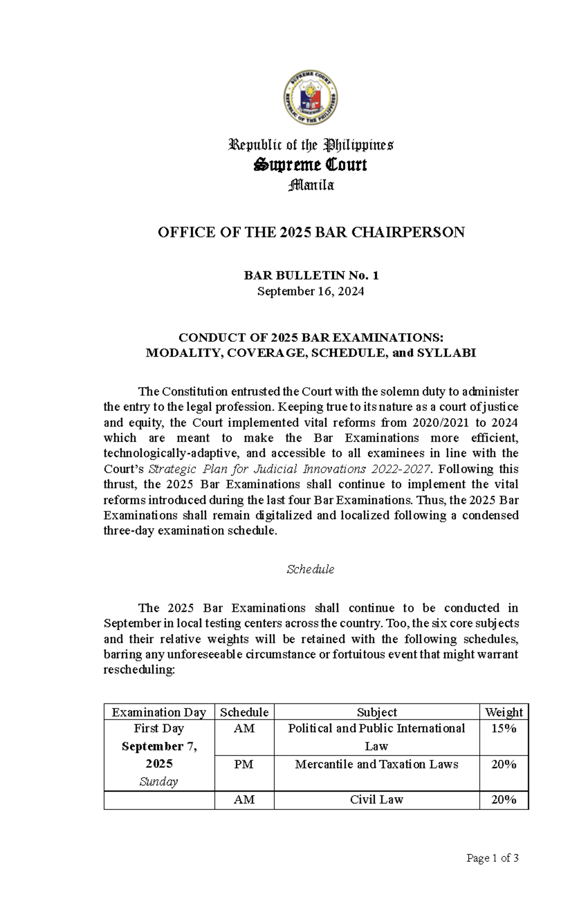 2025 BAR Exam Syllabus: Core Subjects Overview and Guidelines - Studocu