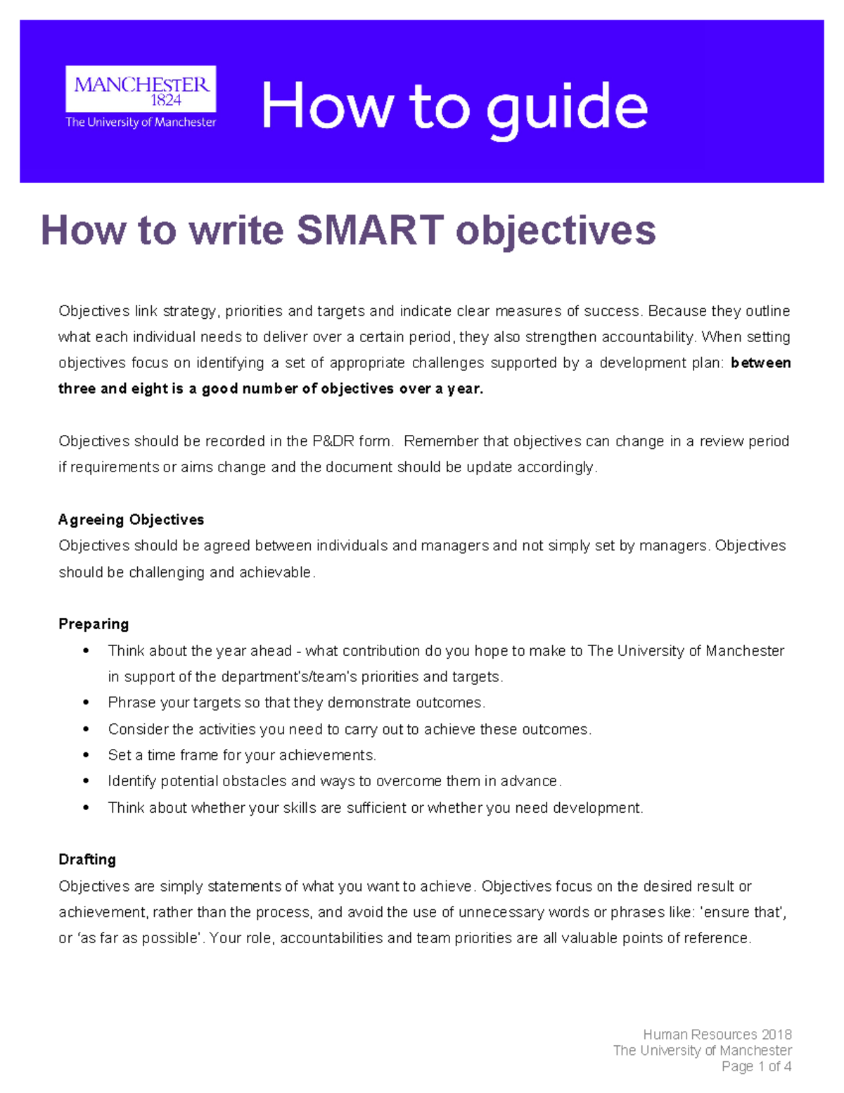 How to Write Effective SMART Objectives for Success - Studocu