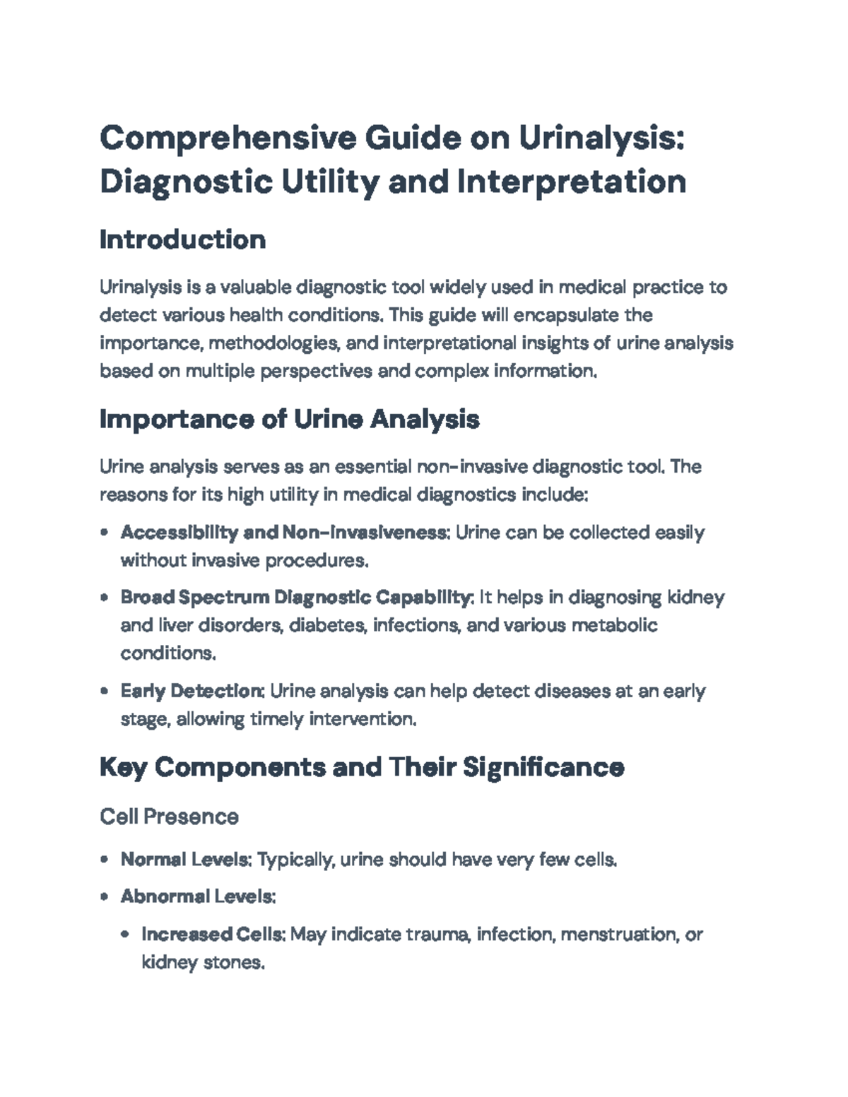 Comprehensive Guide on Urinalysis: Diagnostic Utility & Interpretation ...