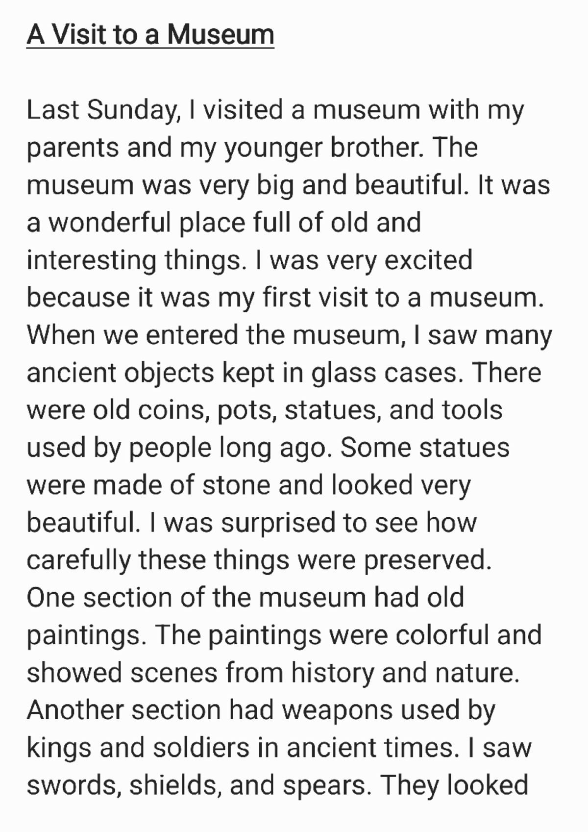 Museum Visit Experience - Notes 260306 125521 - Studocu