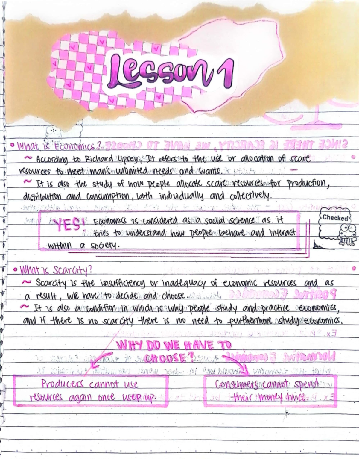 Lesson 1 - Introduction to Key Concepts in Applied Economics - Studocu