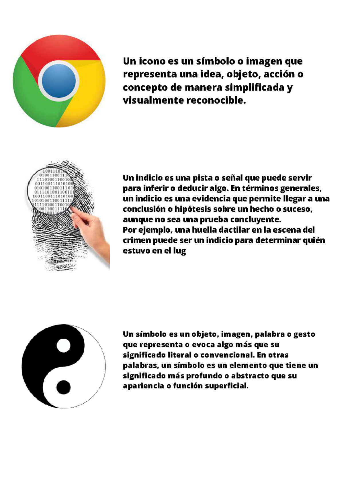 Ejemplos de iconos y signos en comunicación visual - Clase 2023 - Studocu
