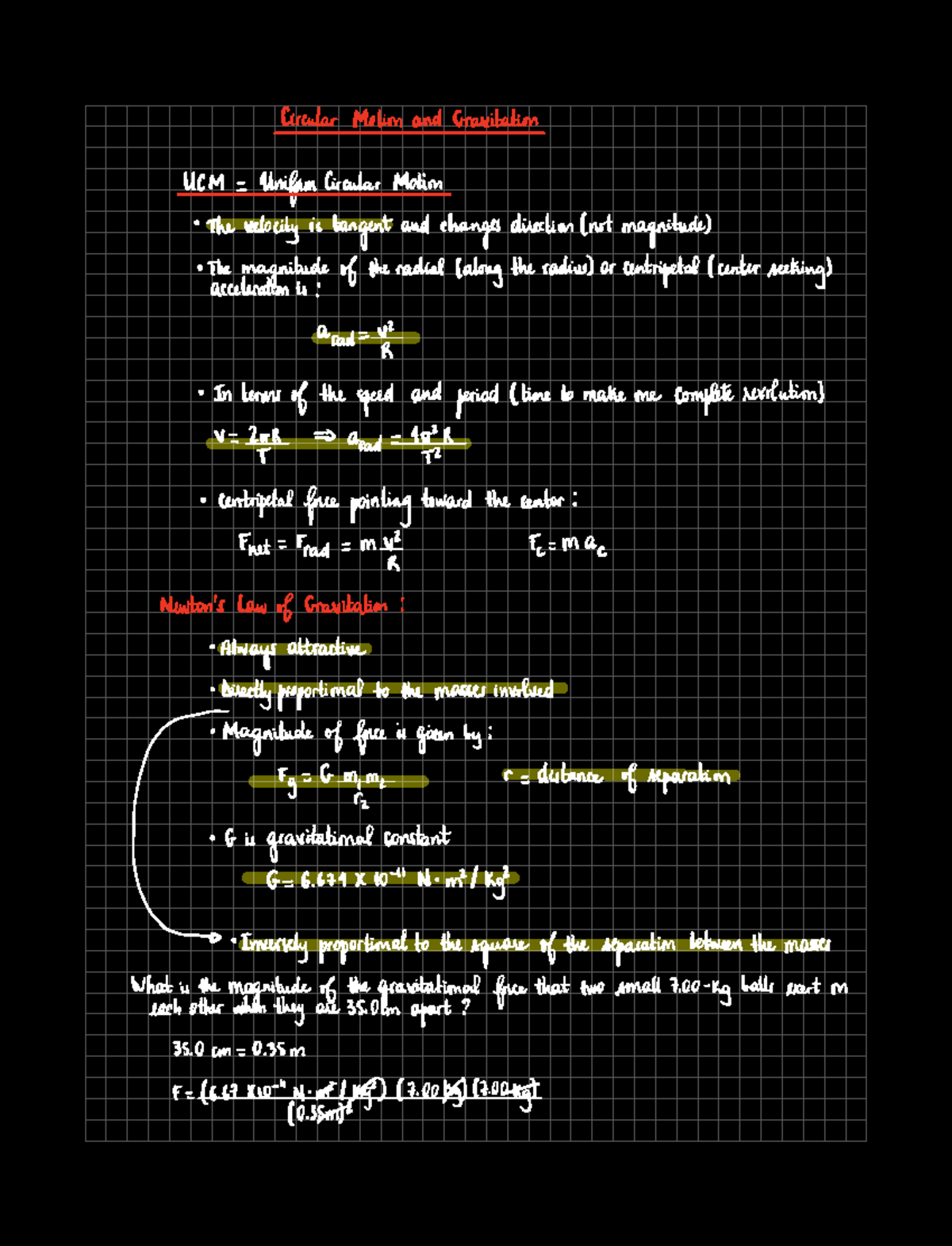 Chapter 6 Lecture: Circular Motion and Gravitation - Prof. Fiorella ...