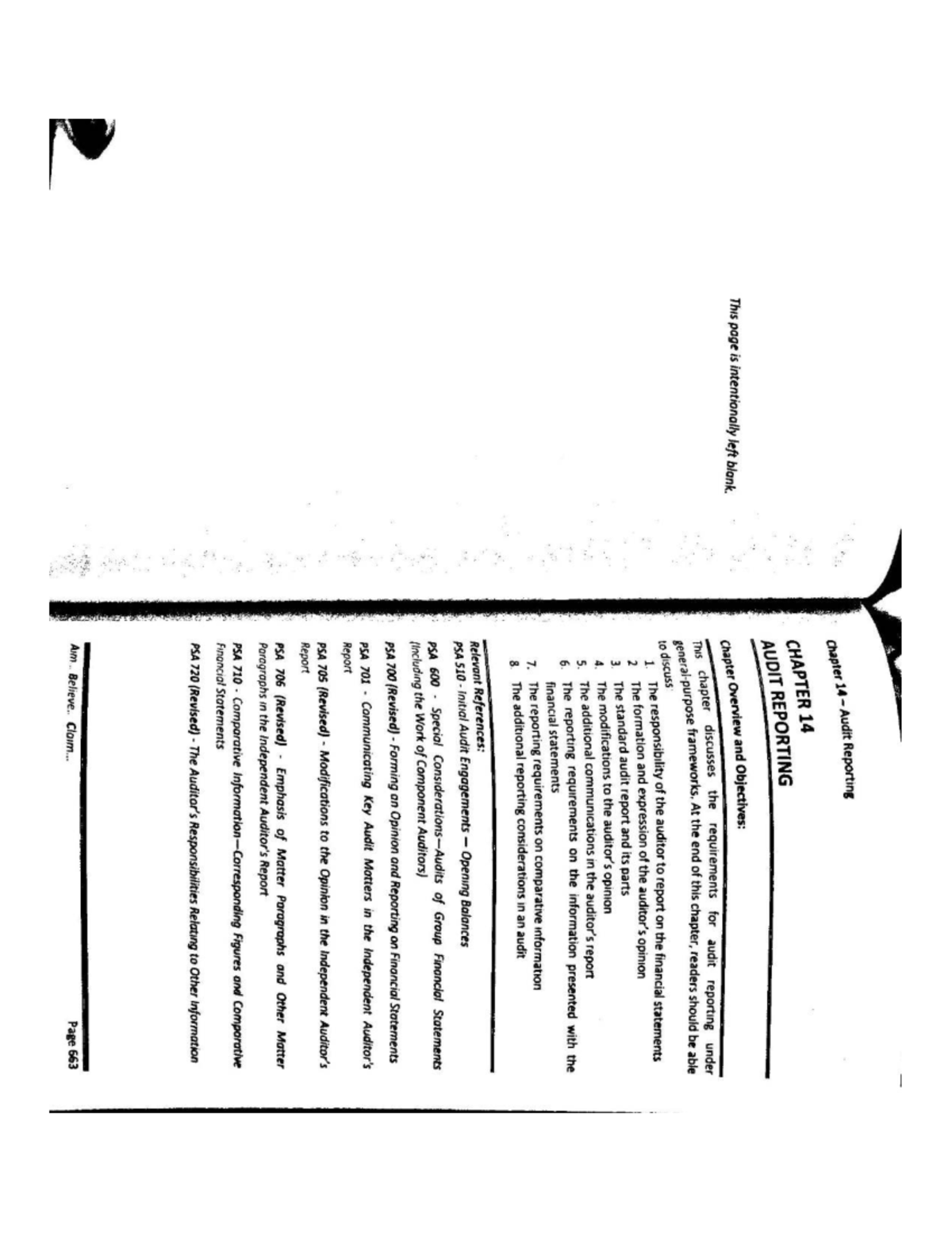 Chapter 14 Audit Reporting: Key Concepts and Standards (AUD 101) - Studocu