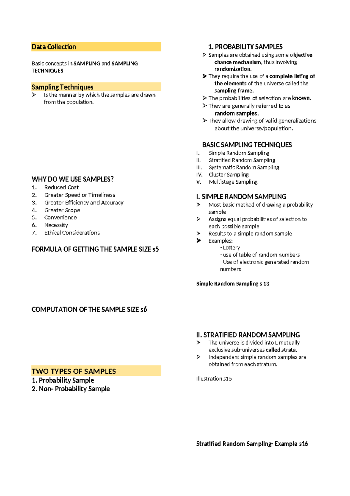Math Chapter 2 Data Collection - Data Collection Basic concepts in ...