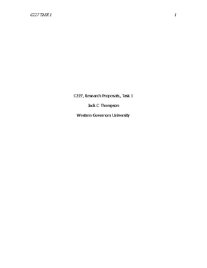 BGP2 Task 1 - Research Proposal - BGP2 Task 1: Research Proposal John ...