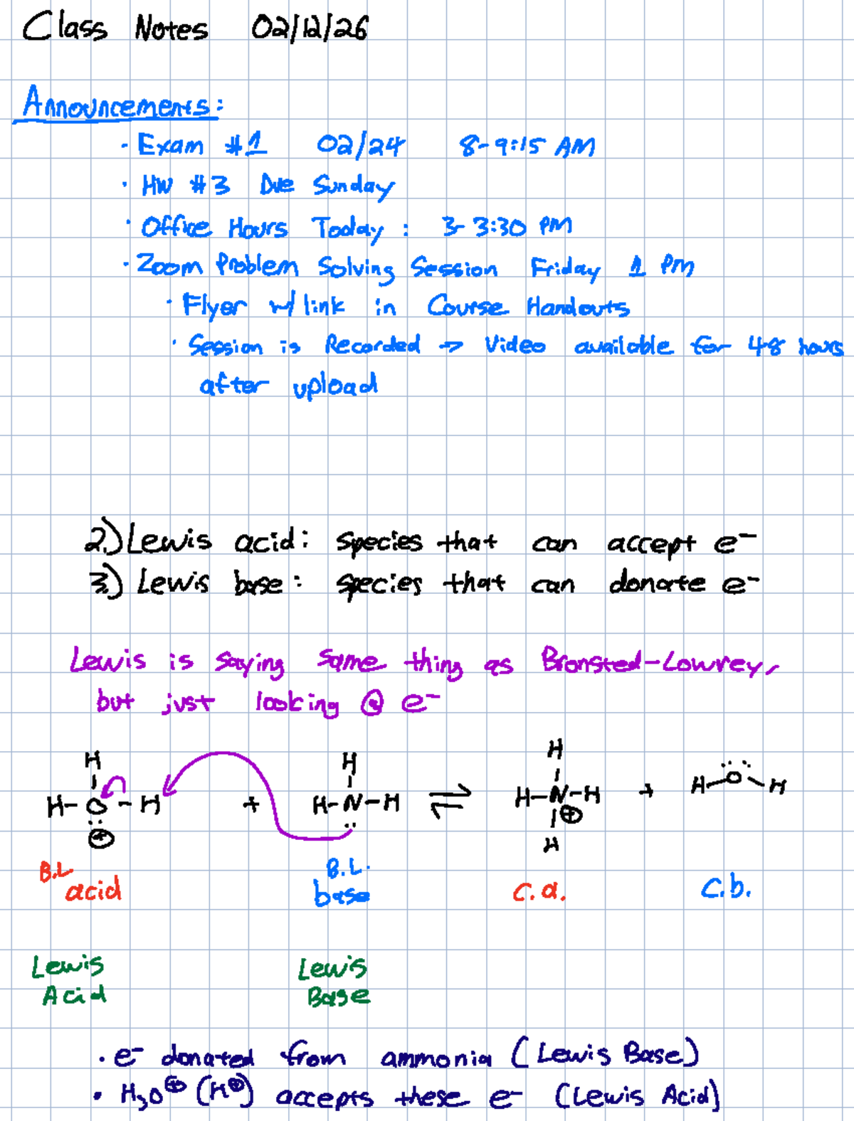 Class Notes on Lewis Acids and Alkanes - 02/12/26 - Studocu