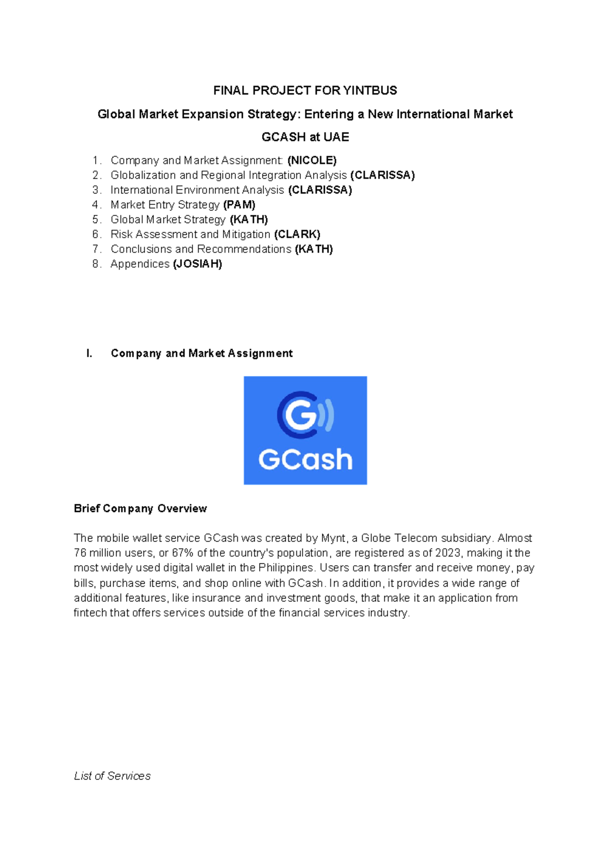 Intbus Final Project Akakakakakwkakwkwk FINAL PROJECT FOR YINTBUS