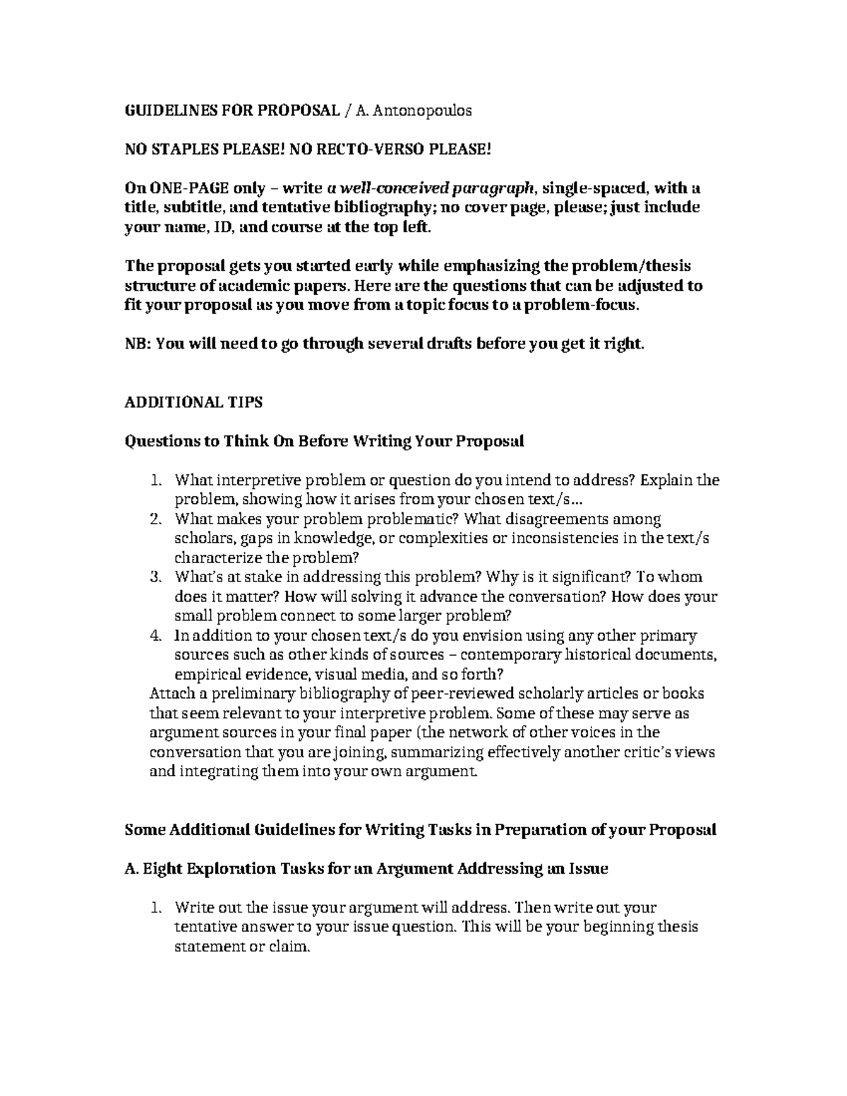 Proposal Writing Guidelines for Academic Papers: A Step-by-Step ...