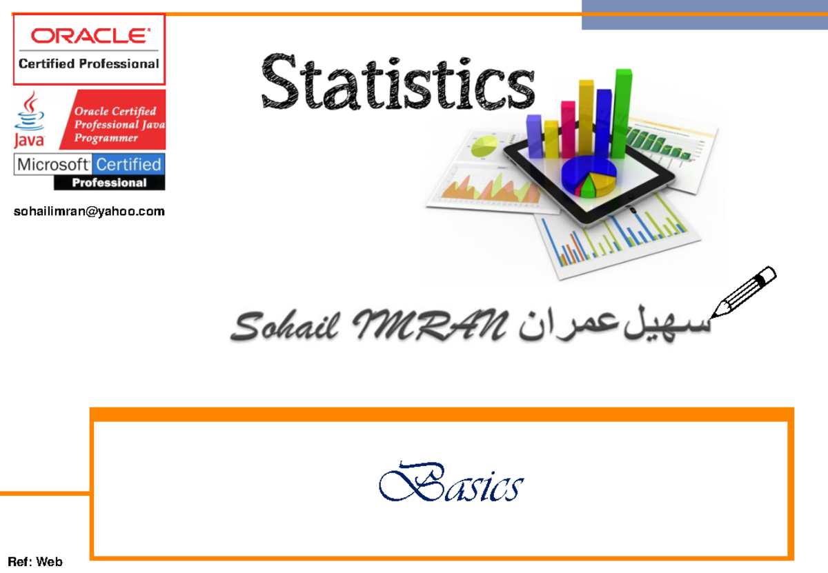 Stats 1-SI: Intro to Statistics and Data Analysis Basics - Studocu