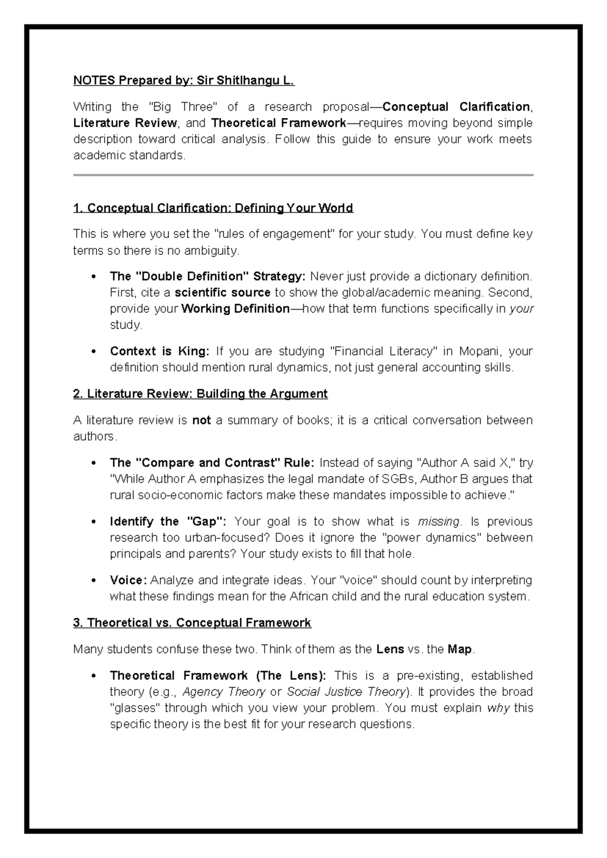 NMQ 735 Assignment 2A: Research Writing Guide on Literature Review and ...