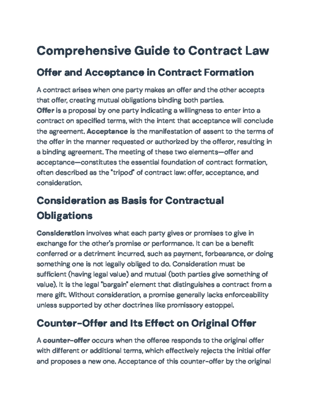 Analysis of Offer vs. Invitation to Treat in Contract Law (LAW 101 ...