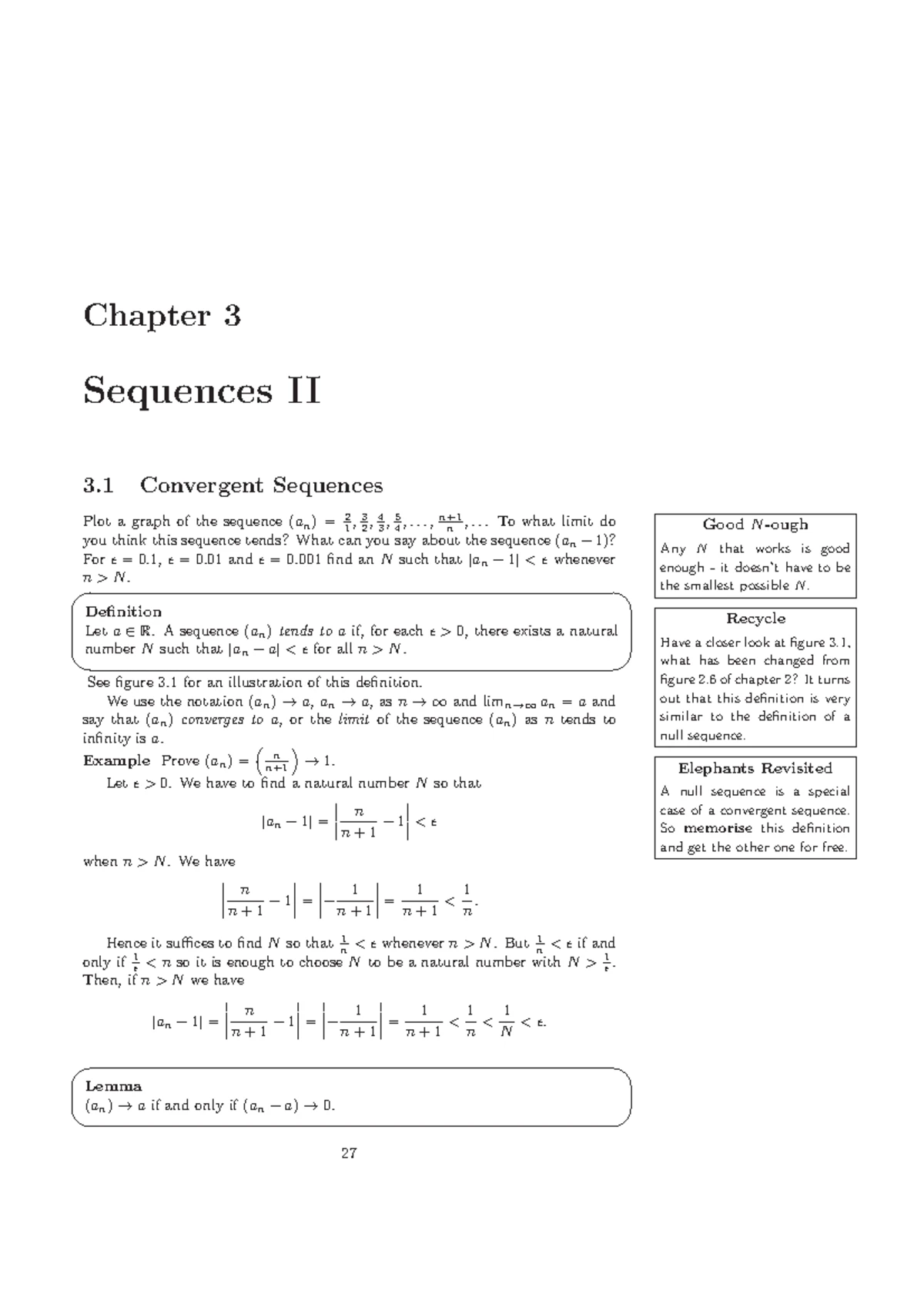 Math 242 chapter 2 main concept and exercise - Chapter 2 Sequences and ...