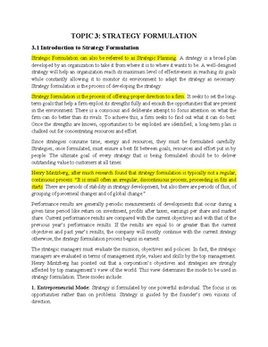 Topic 4 - Levels of Strategy - TOPIC 4: LEVELS OF STRATEGY 4 ...