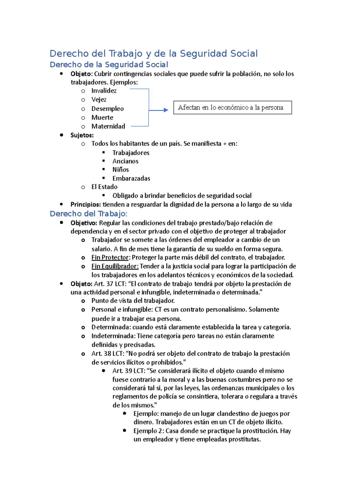 Derecho del Trabajo y de la Seguridad Social Parcial 1: Resumen ...