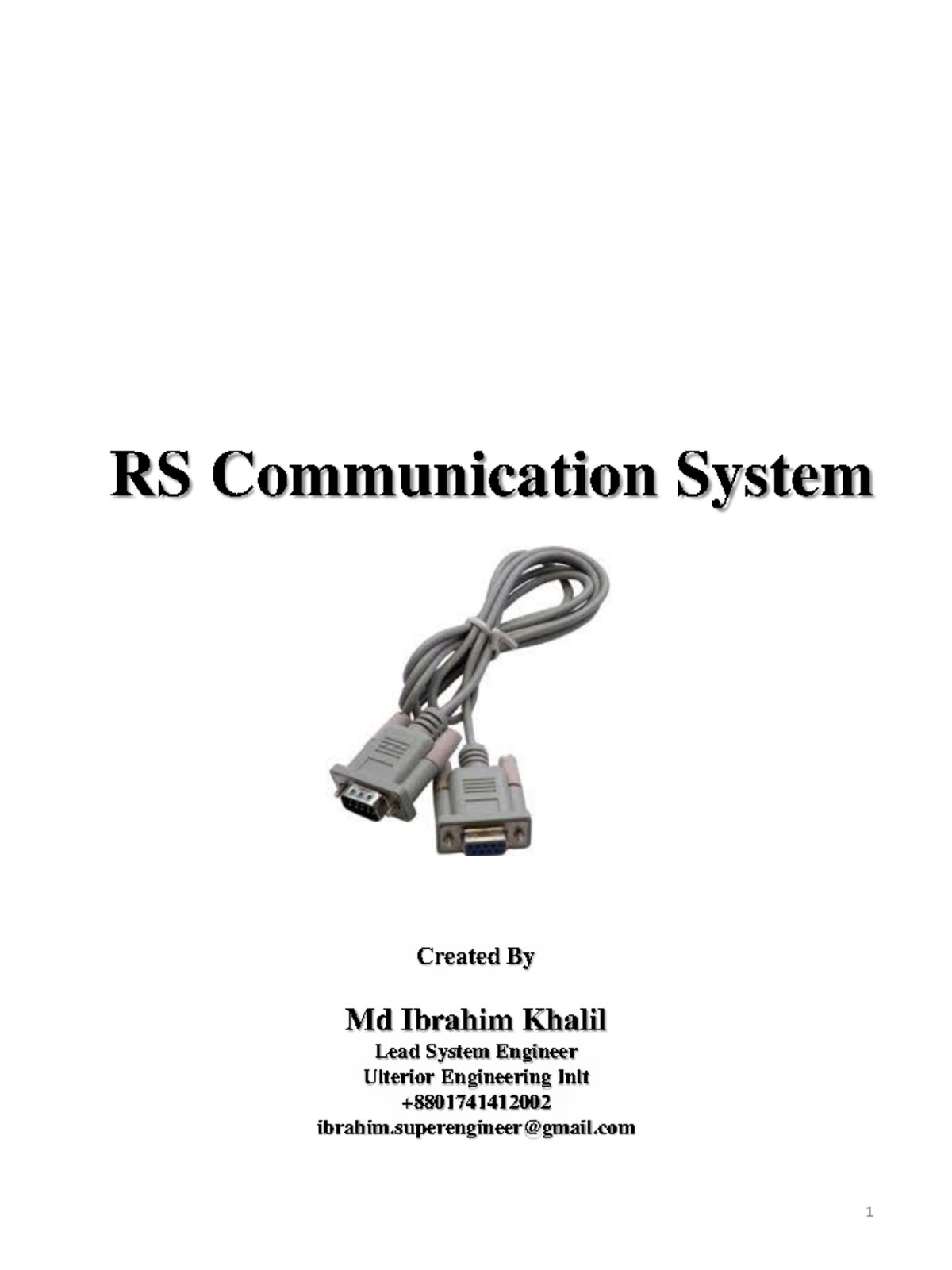 RS Communication System Overview - Essentials for 1740635204 - Studocu
