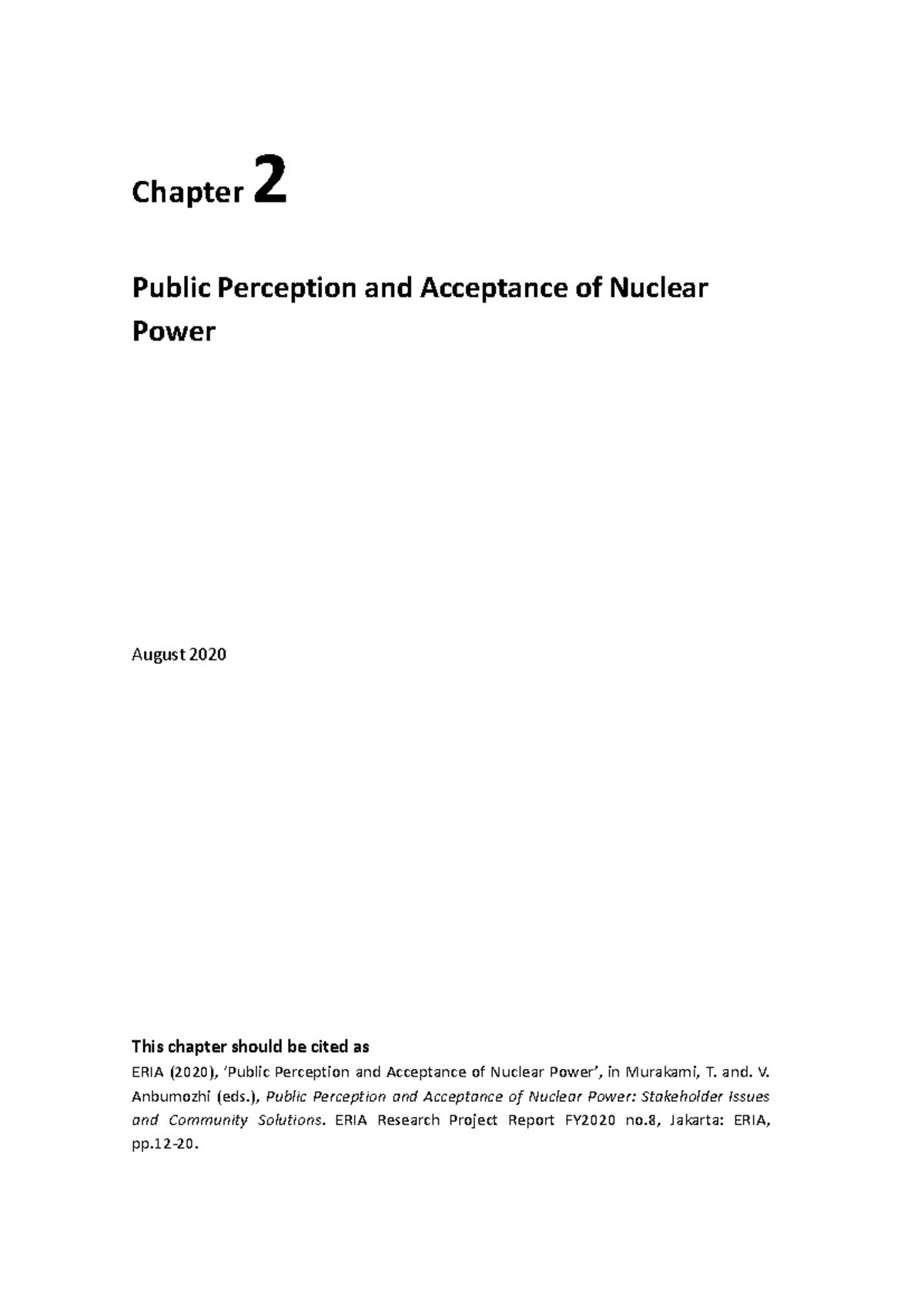 08 Chapter 2 - Public Perception of Nuclear Power Notes - Studocu