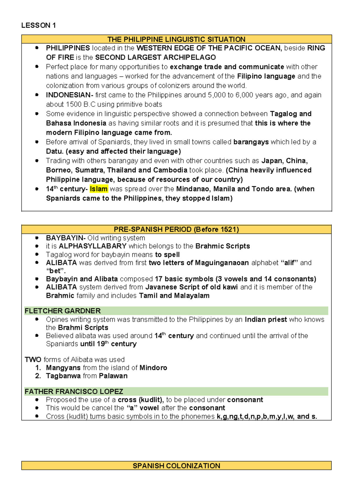 ENG-102 - Lesson 1: The Philippine Linguistic Situation and ...