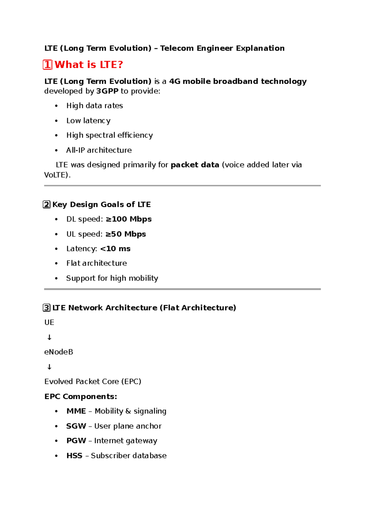 LTE Technology Overview: Understanding 4G Mobile Broadband - Studocu
