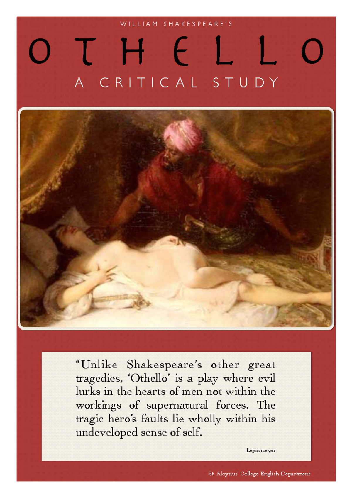 Othello (ENG 101) Critical Study Guide and Analysis - Studocu