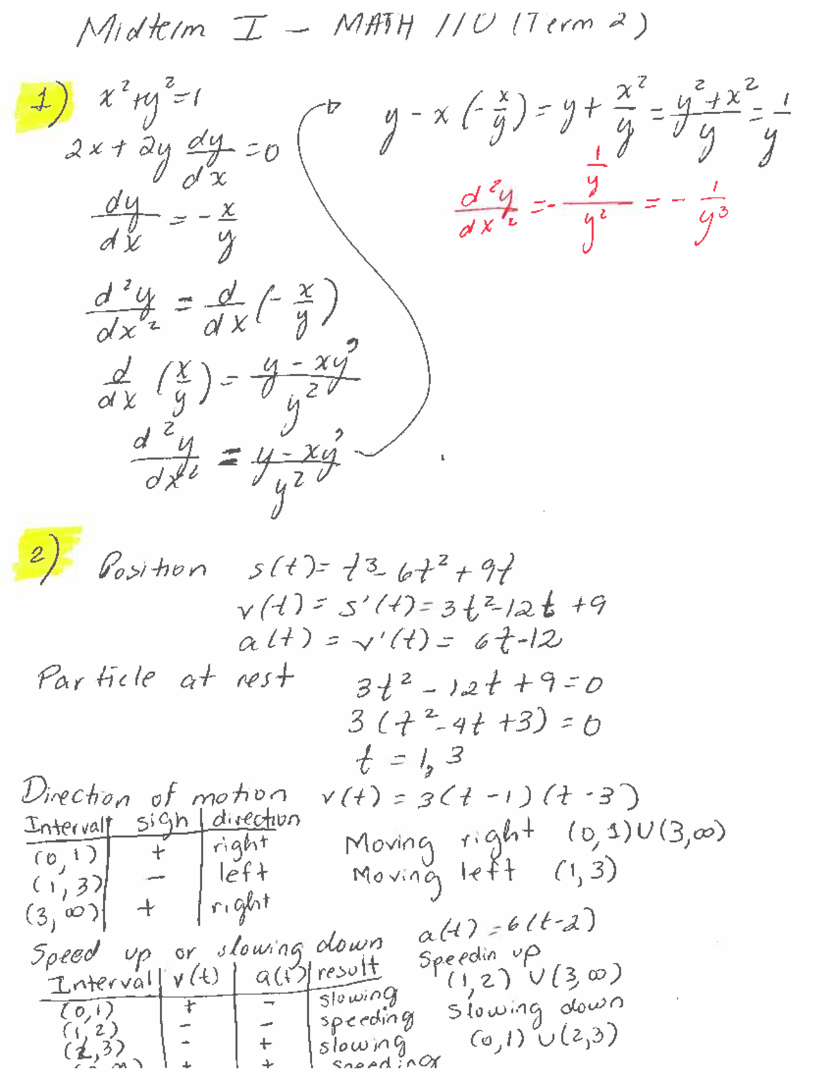 MATH 110 Midterm 3 Answer Key and Solutions - Studocu