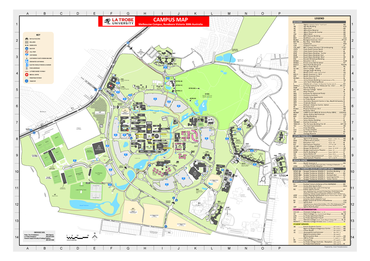 Melbourne Campus Map - La Trobe University (Bundoora) - Studocu