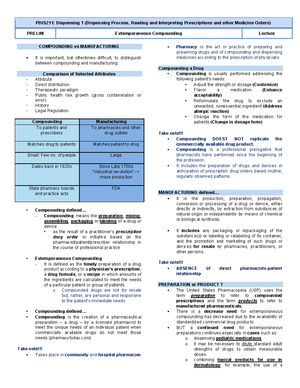 PDIS 2 LEC - Analysis of Prescription & Medication Orders Terminologies ...