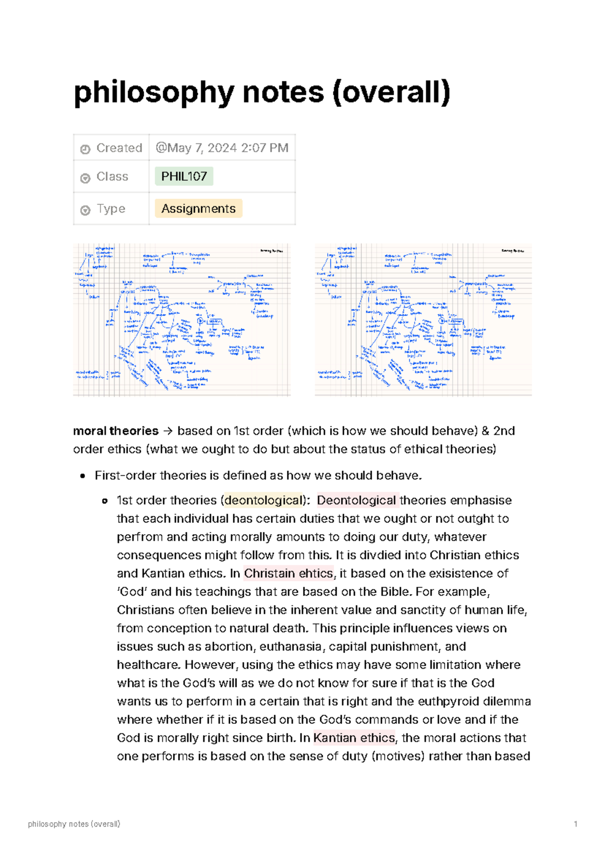 Philosophy notes (overall) - philosophy notes (overall) Created Class ...