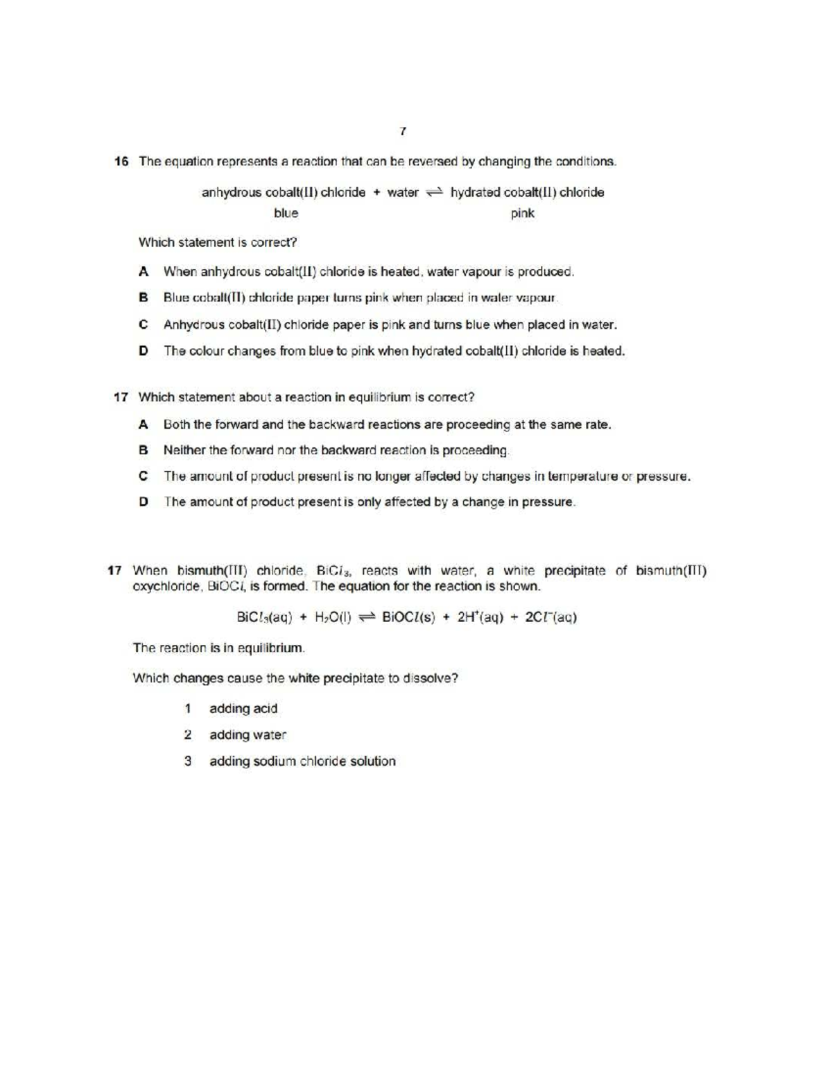 AS Worksheet: Reversible Reactions and Equilibrium Concepts - Studocu