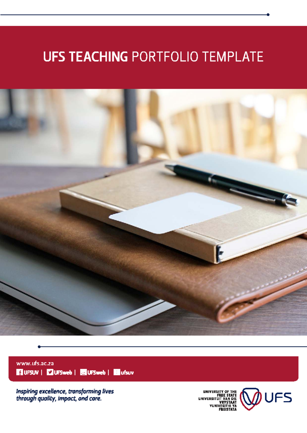 UFS Teaching Portfolio Template for Academic Staff Development - Studocu