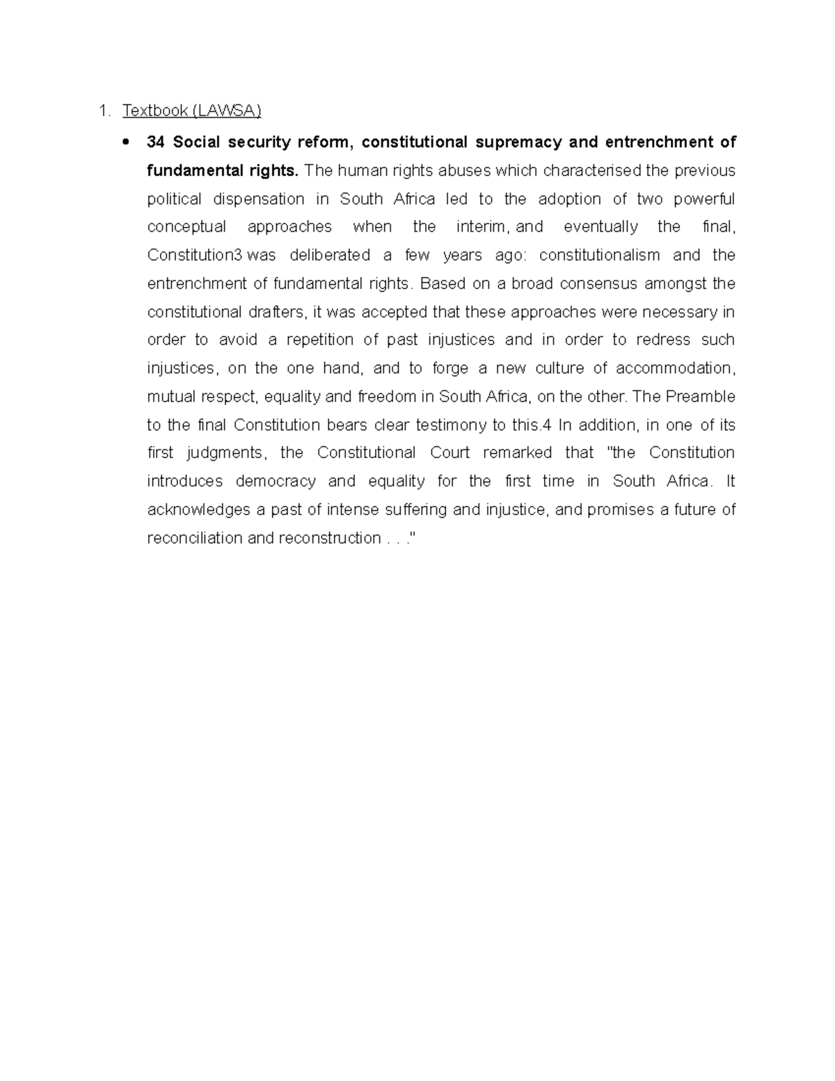 LAWSA 34: Social Security Reform and Constitutional Rights in South ...