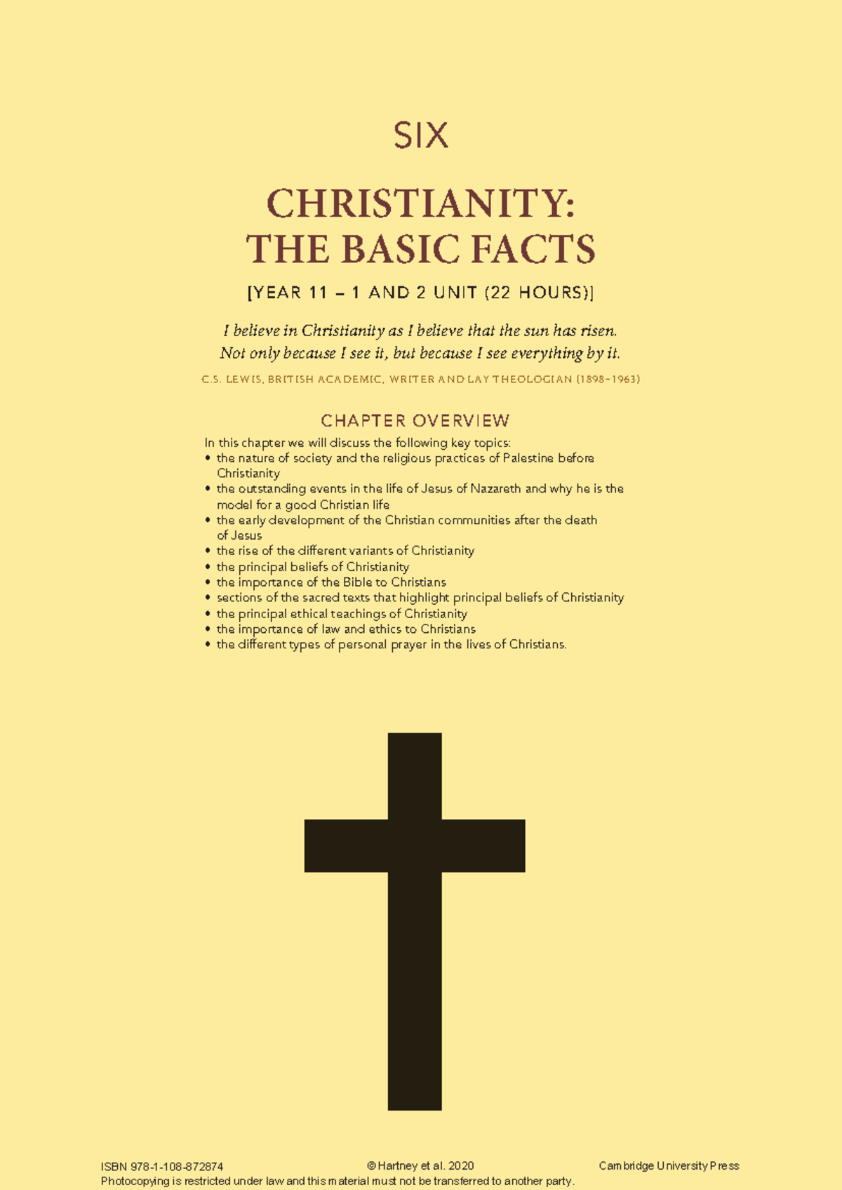 Christianity: The Basic Facts Y11 Unit 1 & 2 Overview - Studocu