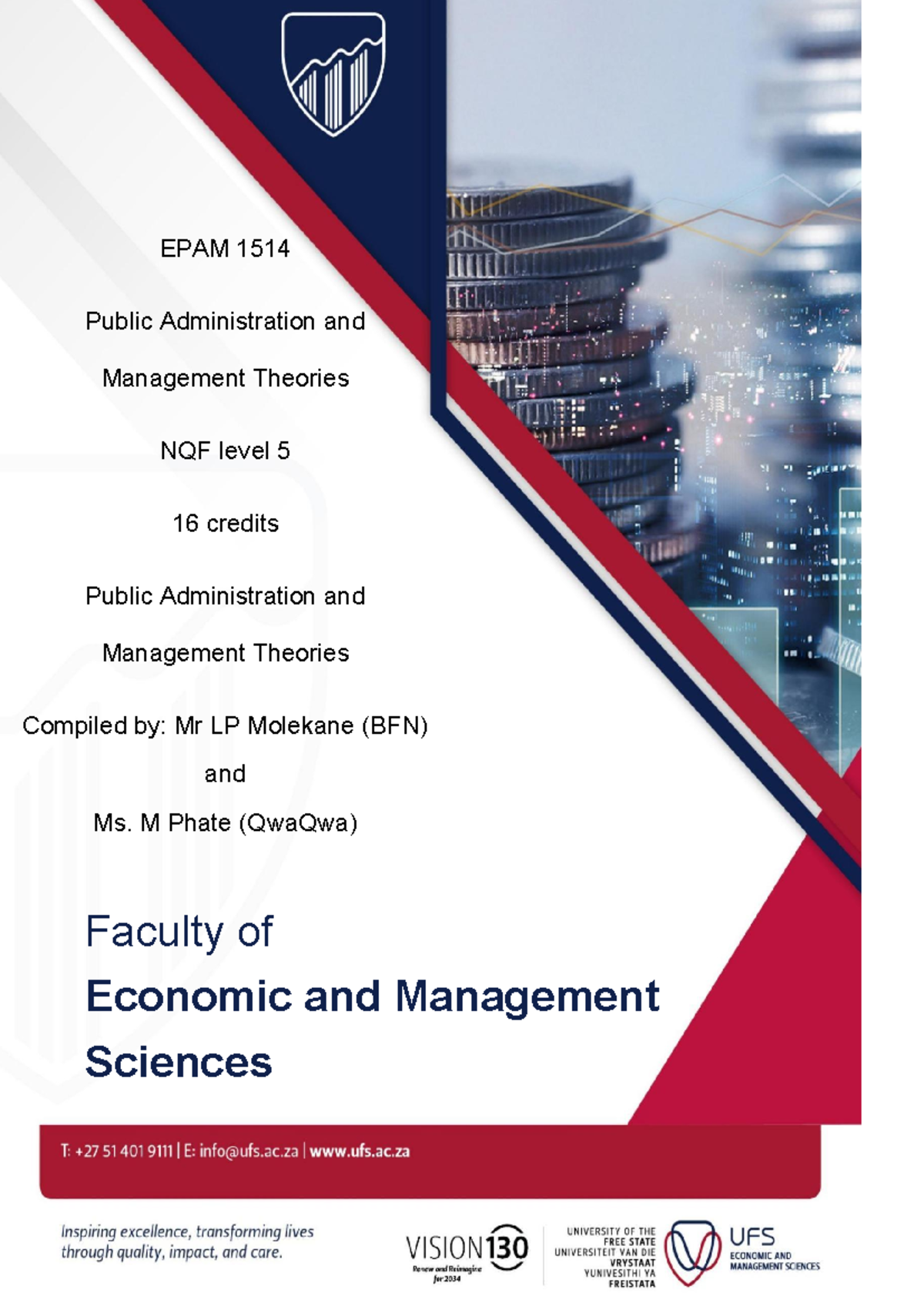 Public Administration & Management Theories Overview - EPAM 1514 - Studocu