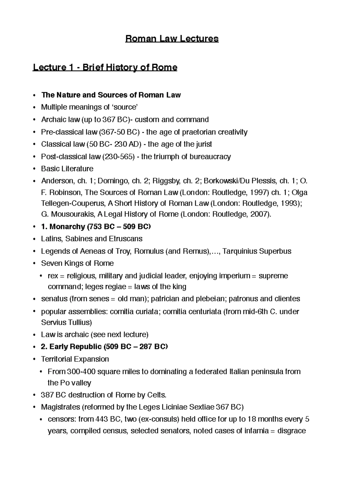 Seminar II: Understanding Roman Law of Succession and Heirship - Studocu