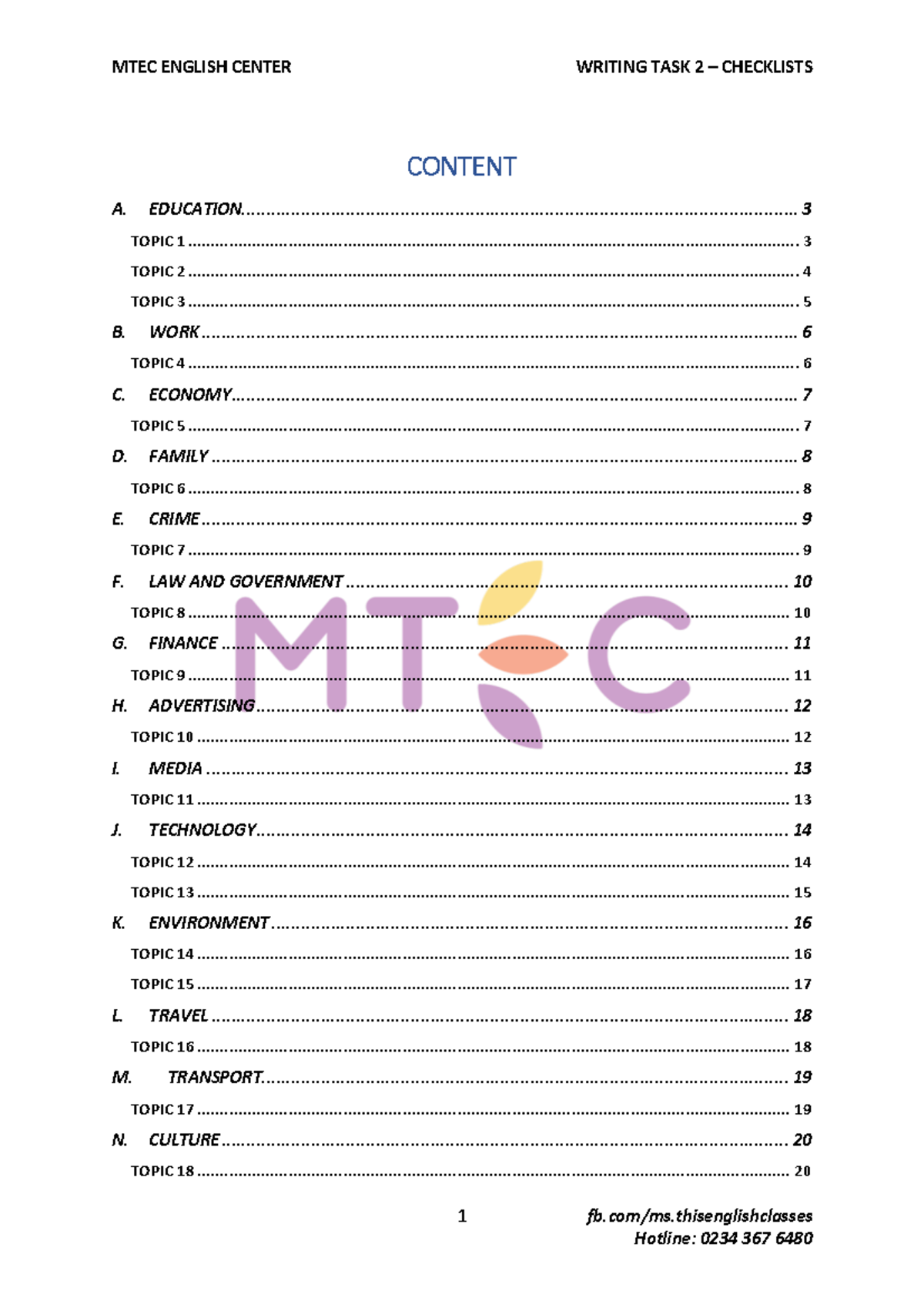 Writing TASK 2 Collection Checklists - Student - fb.com/ms - A. - Studocu
