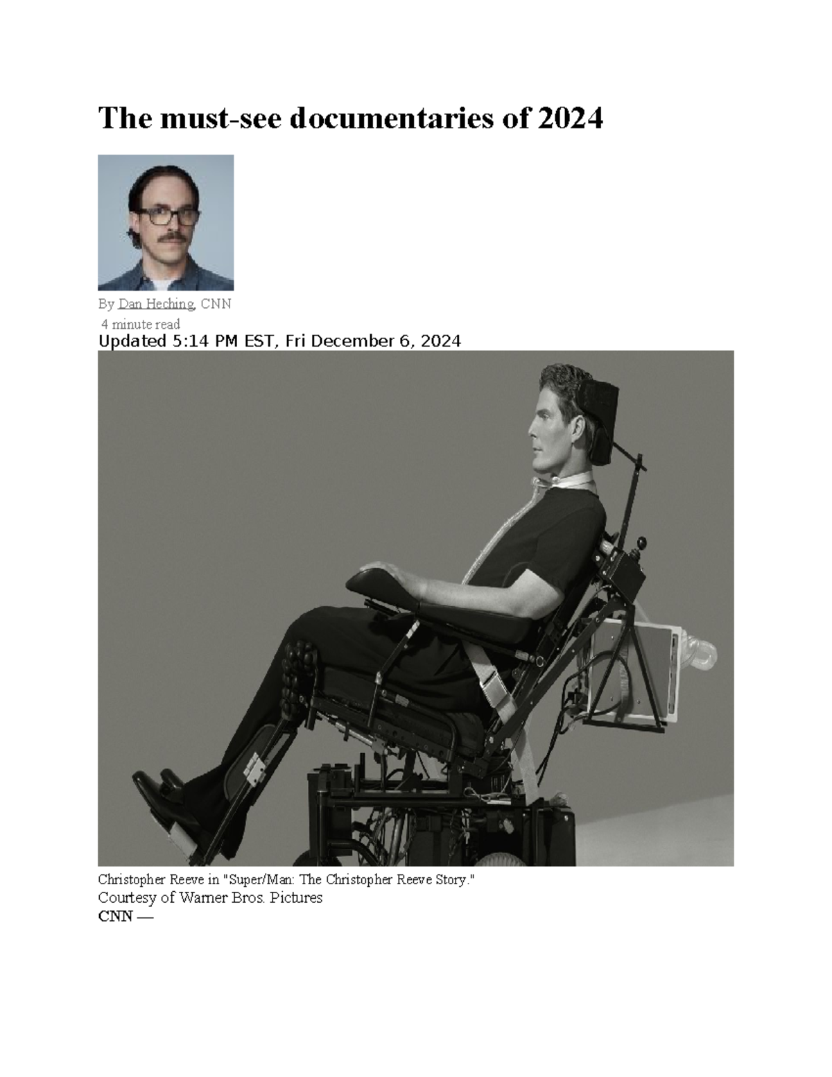Must-See Documentaries of 2024: Highlights and Reviews - Studocu