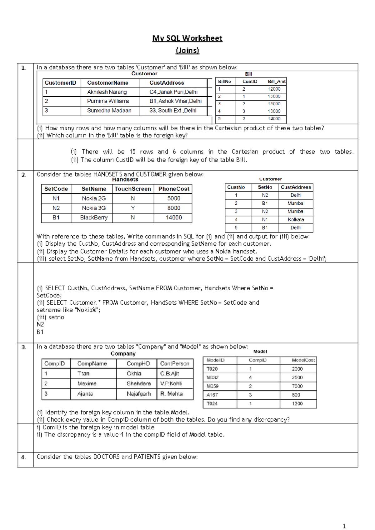 Wk-MYSQL-JOINS-ANS: SQL Queries and Joins Analysis - Studocu