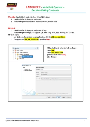 JP1 Lab Guide 4 - Methods in Java Programming - Studocu